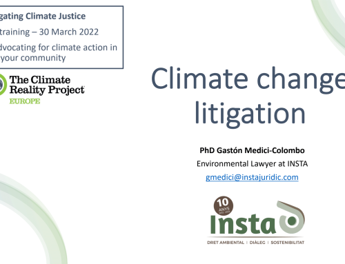 Insta participa en el training “Navigating Climate Justice” de The Climate Reality Project (Europe)