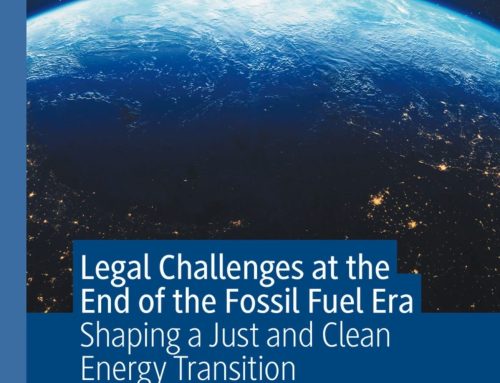 Participació d’INSTA al llibre “Legal Challenges at the End of the Fossil Fuel Era. Shaping a Just and Clean Energy Transition”