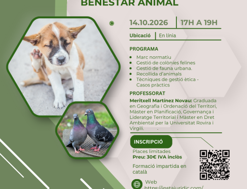 Formación en liña sobre a normativa de protección e benestar animal